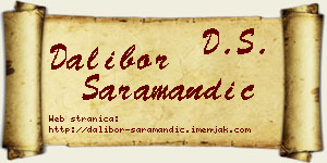 Dalibor Saramandić vizit kartica